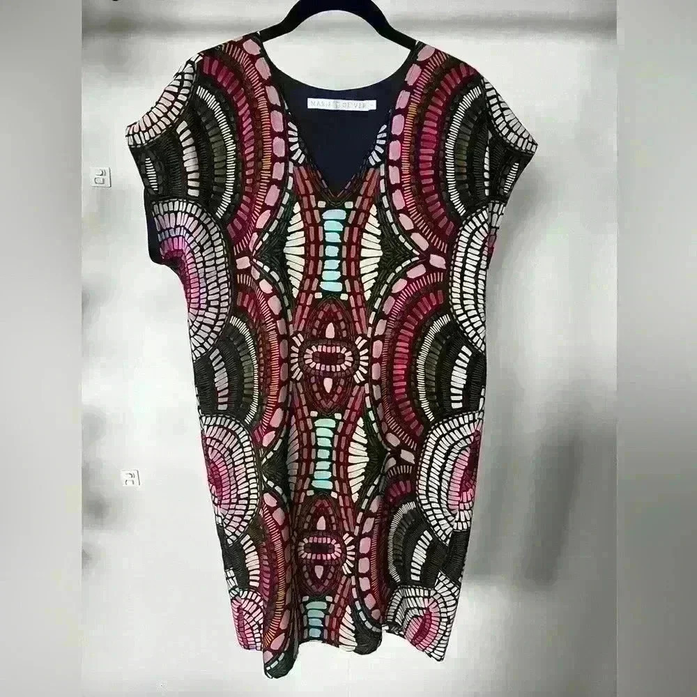 Marie Oliver Silk Print Shift Dress